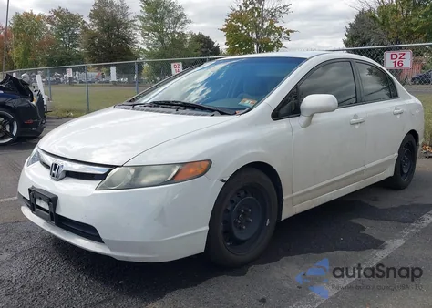 2008 Honda Civic Lx z USA, uszkodzony, nr VIN 2HGFA16568H339550